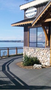 This is where you'll find me today... iced decaf, water and sun.