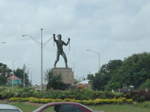 Emancipation statue. Amazing to see, as you come around the rotary!