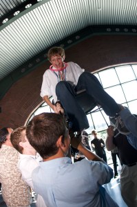Flying high, at his Bar Mitzvah!