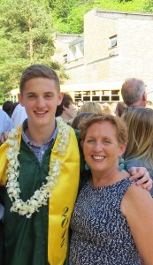 Headed in different directions, but both graduates...