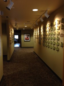 Hospice House entry hall, with memoriam plaques...